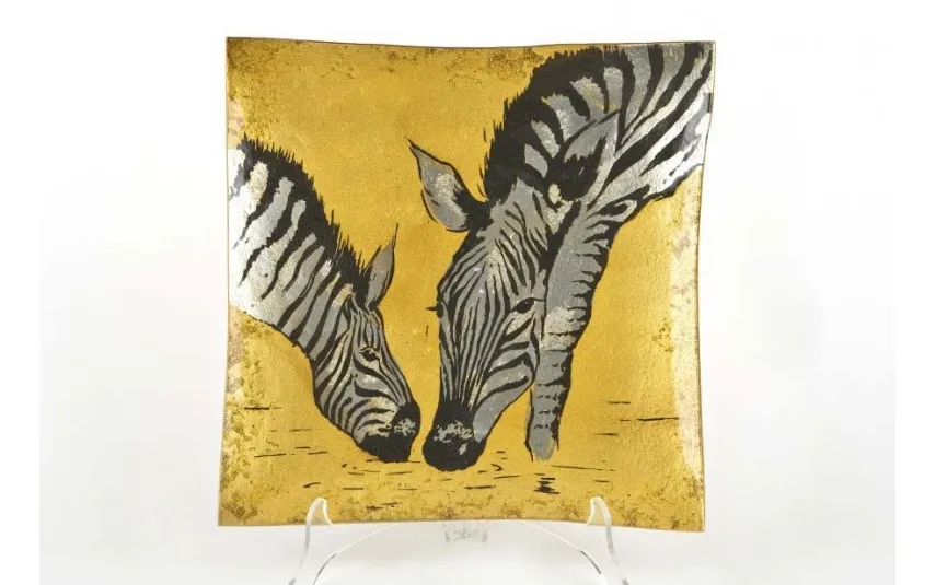 Witek Home Talerz dekoracyjny 3933A Zebry 30x30 cm Sale