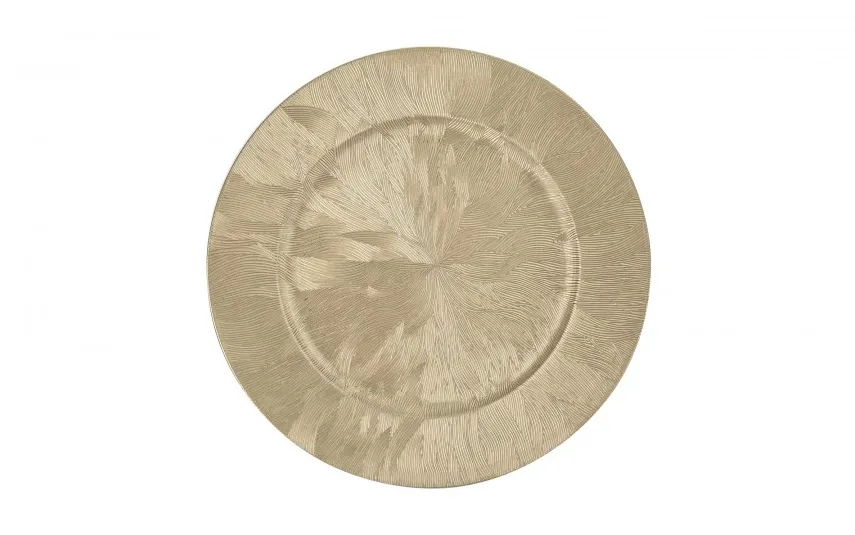 Art-Pol Talerz dekoracyjny plastikowy 33cm szampański AP162803 Sale