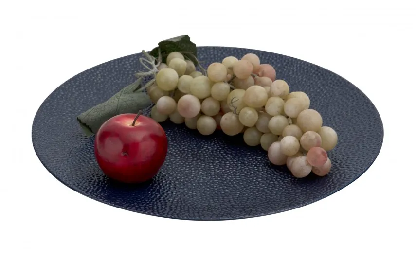 Art-Pol Talerz dekoracyjny plastikowy 33 cm granatowy AP159845 Fashion