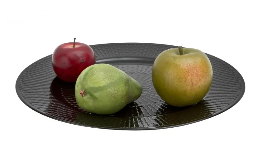 Art-Pol Talerz dekoracyjny plastikowy 33 cm czarny AP142417 Online