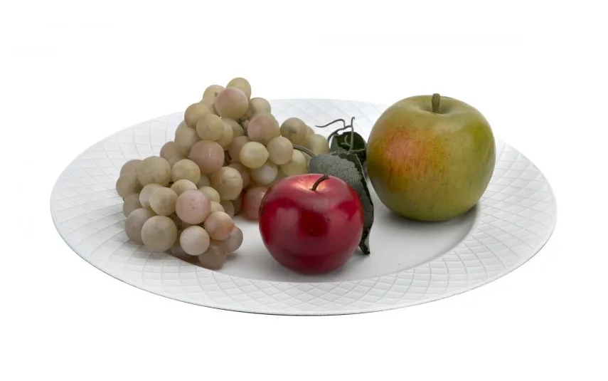 Art-Pol Talerz dekoracyjny plastikowy 33 cm biały AP159843 Discount