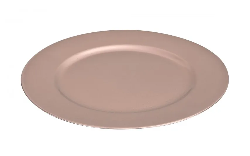 Art-Pol Talerz dekoracyjny plastikowy 33cm Różowy AP163384 Outlet