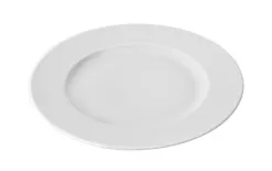 Karolina Talerz deserowy płytki 19 cm prążki Stock biały Clearance