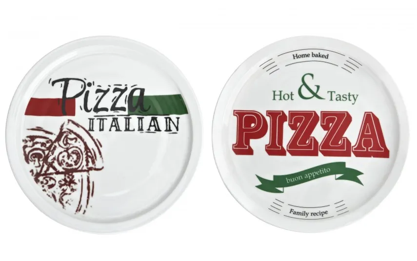 MPLCo Talerz do pizzy 30,5 cm Pizza czerwony napis Outlet