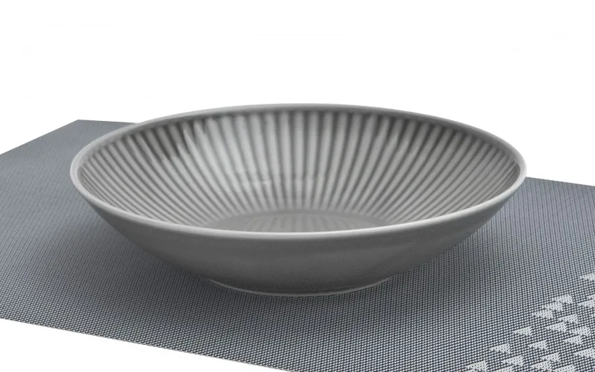 Cmielow Talerz głęboki 21,5 cm Dalia Szara Outlet
