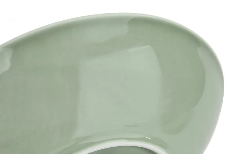 Cmielow Talerz głęboki 21,5 cm Dalia Zielona Fashion