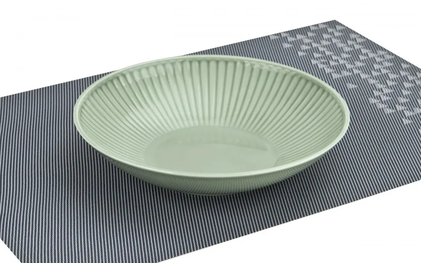 Cmielow Talerz głęboki 21,5 cm Dalia Zielona Fashion