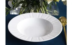 Cmielow Talerz głęboki 23 cm Oktawa biała 0001 Sale