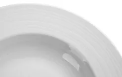 Karolina Talerz głęboki 23 cm prążki Stock biały New