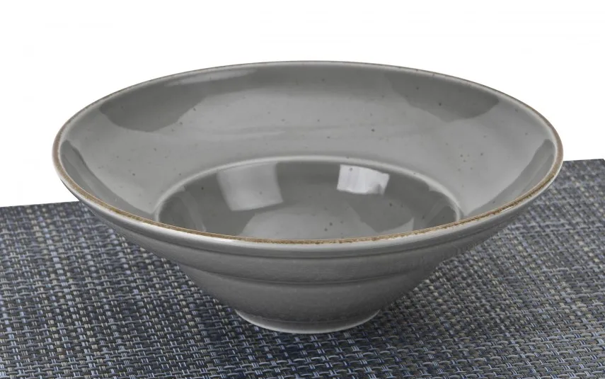 Lubiana Talerz głęboki do pasty 26 cm Kaszub ART Szary Discount