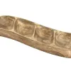 Orion Talerz na przekąski dzielony 35x11 cm drewno mango Outlet