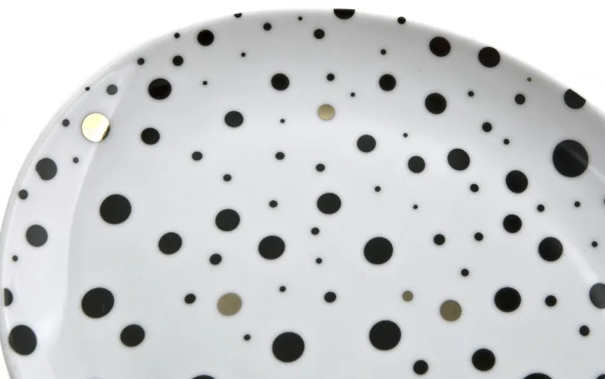 Karolina Talerz owalny 22x18cm White Galaxy Fashion