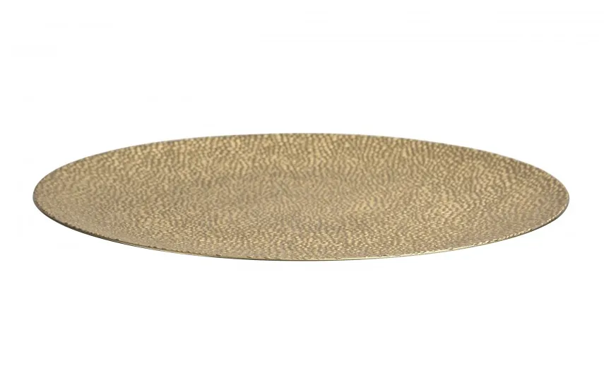 Art-Pol Talerz plastikowy 33cm złoty New