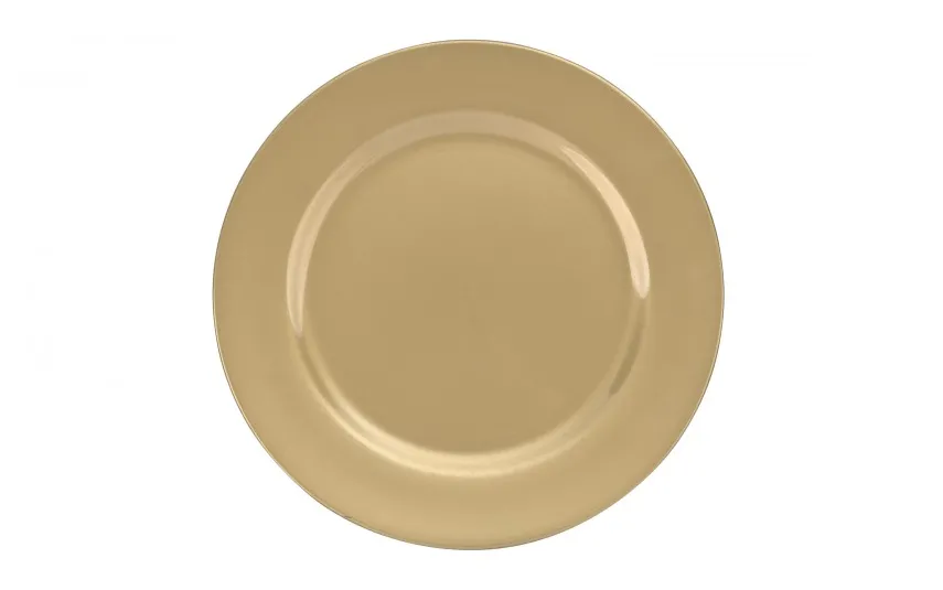 Inna Talerz plastikowy ozdobny 33 cm Gold Sale