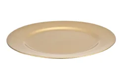 Inna Talerz plastikowy ozdobny 33 cm Gold Sale
