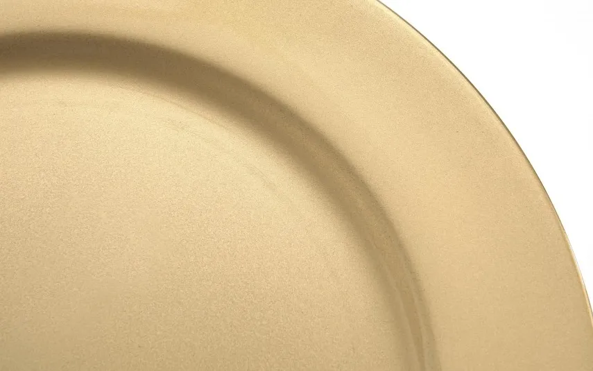 Inna Talerz plastikowy ozdobny 33 cm Gold Sale