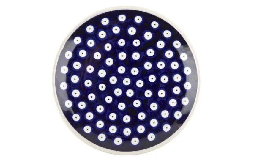 Boleslawiec Talerz płytki 24 cm Bolesławiec Dekor 42 Outlet