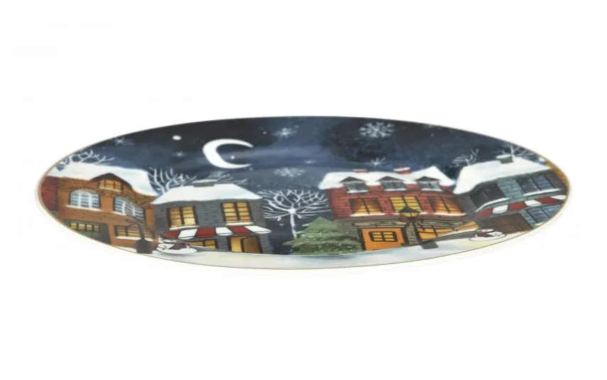 Duo Talerz płytki 27 cm Christmas City New