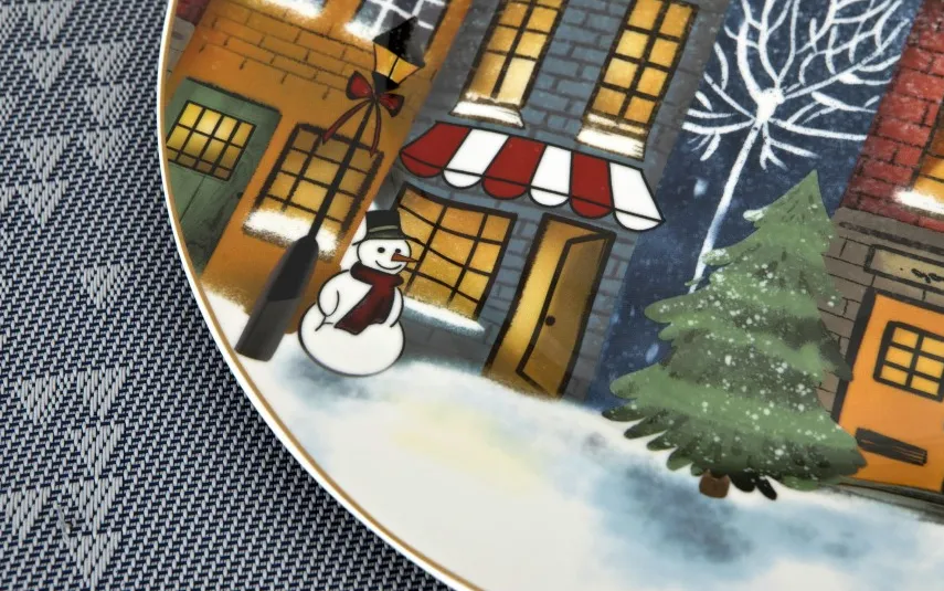 Duo Talerz płytki 27 cm Christmas City New