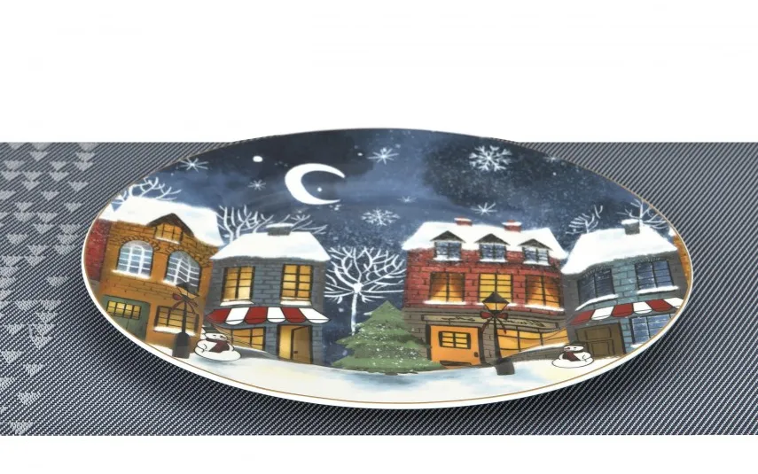 Duo Talerz płytki 27 cm Christmas City New