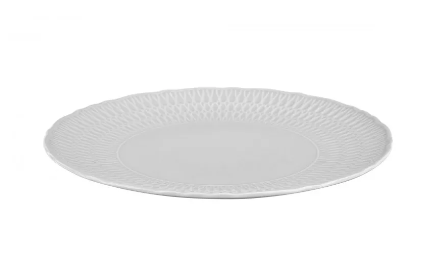 Cmielow Talerz płytki 26 cm Sofia Biała Outlet