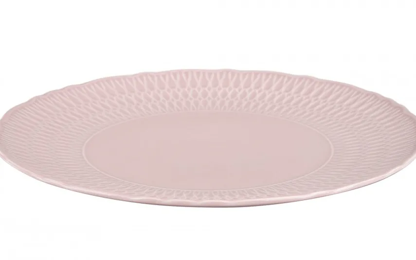 Cmielow Talerz płytki 28 cm Sofia Różowa Outlet