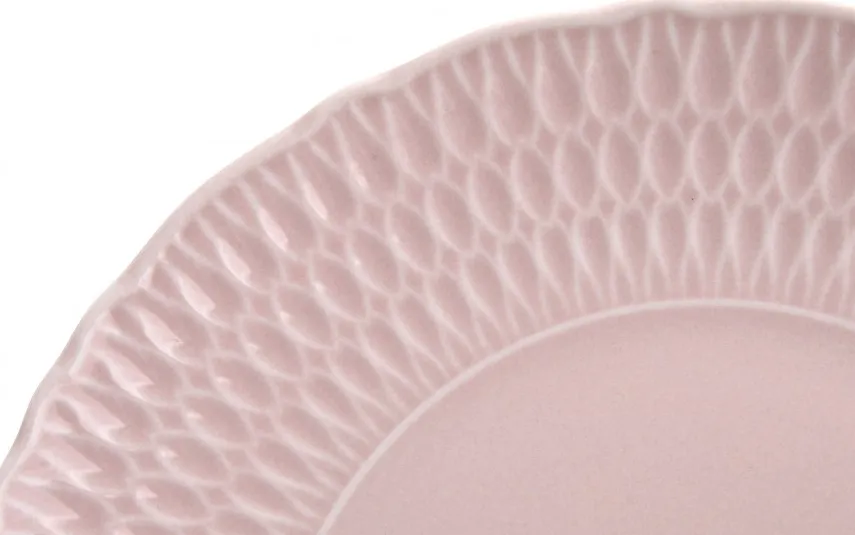 Cmielow Talerz płytki 28 cm Sofia Różowa Outlet