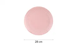 Cmielow Talerz płytki 28 cm Sofia Różowa Outlet