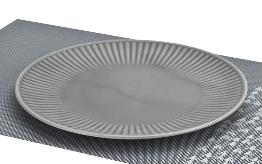 Cmielow Talerz płytki obiadowy 26 cm Dalia Szara Hot