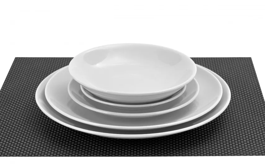 Cmielow Talerz płytki obiadowy 26 cm Dalia Niebieska Discount