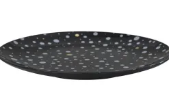 Karolina Talerz płytki obiadowy Black Galaxy 28 cm Fashion