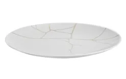 Karolina Talerz płytki obiadowy 28cm Tektonika biała Fashion