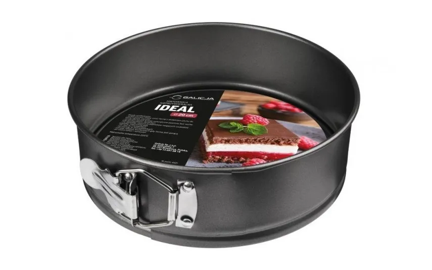 Galicja Tortownica nieprzywieralna 20cm czarna Ideal Online