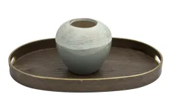Art-Pol Wazon ceramiczny 13 cm biało-niebieski AP141815 Online