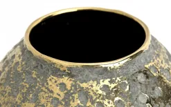 Dekor Pap Wazon ceramiczny 31,5 cm szaro-złoty TY0413 Hot