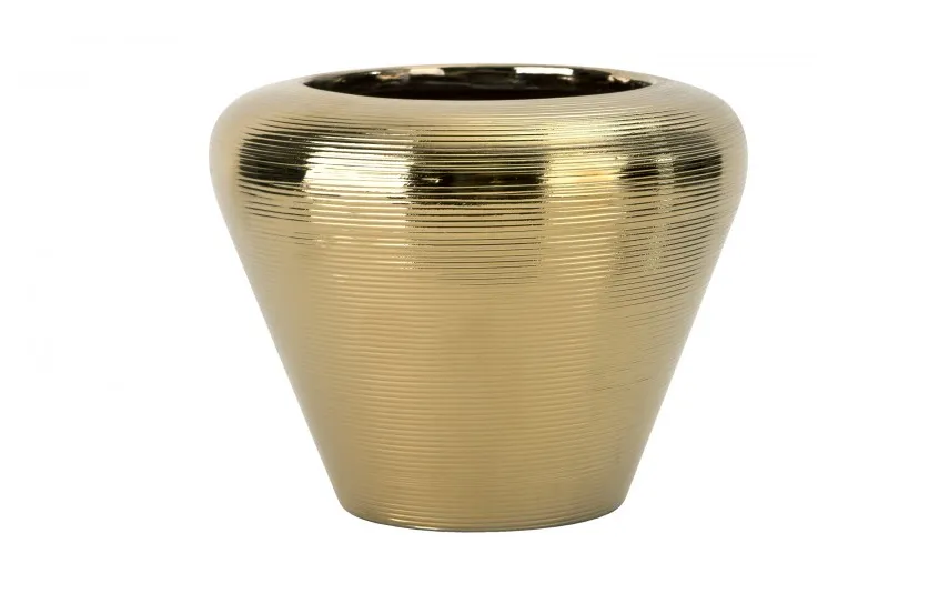 Armir Home Decorations Wazon ceramiczny 16 cm w kolorze złota 441562 Discount