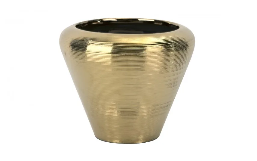 Armir Home Decorations Wazon ceramiczny 20 cm w kolorze złota 441563 Outlet