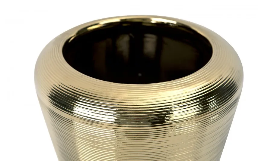 Armir Home Decorations Wazon ceramiczny 28 cm w kolorze złota 441564 Fashion