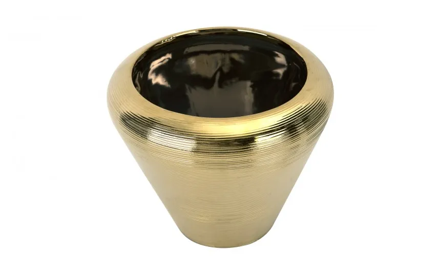 Armir Home Decorations Wazon ceramiczny 20 cm w kolorze złota 441563 Outlet