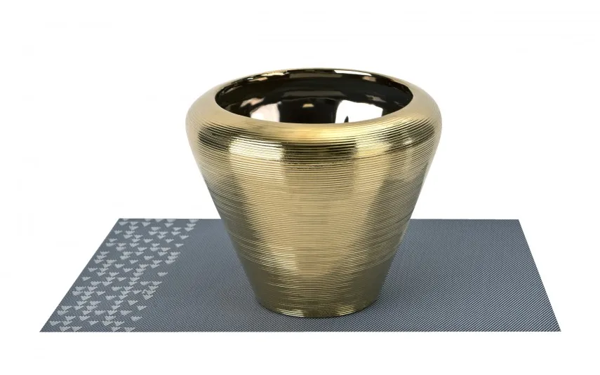 Armir Home Decorations Wazon ceramiczny 20 cm w kolorze złota 441563 Outlet