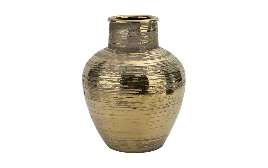 Art-Pol Wazon ceramiczny złoty 32 cm AP171400 Clearance