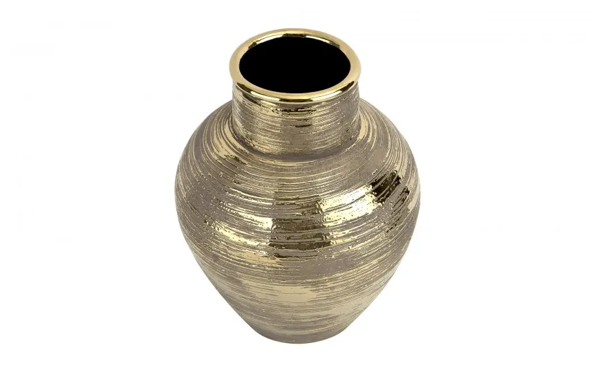 Art-Pol Wazon ceramiczny złoty 32 cm AP171400 Clearance