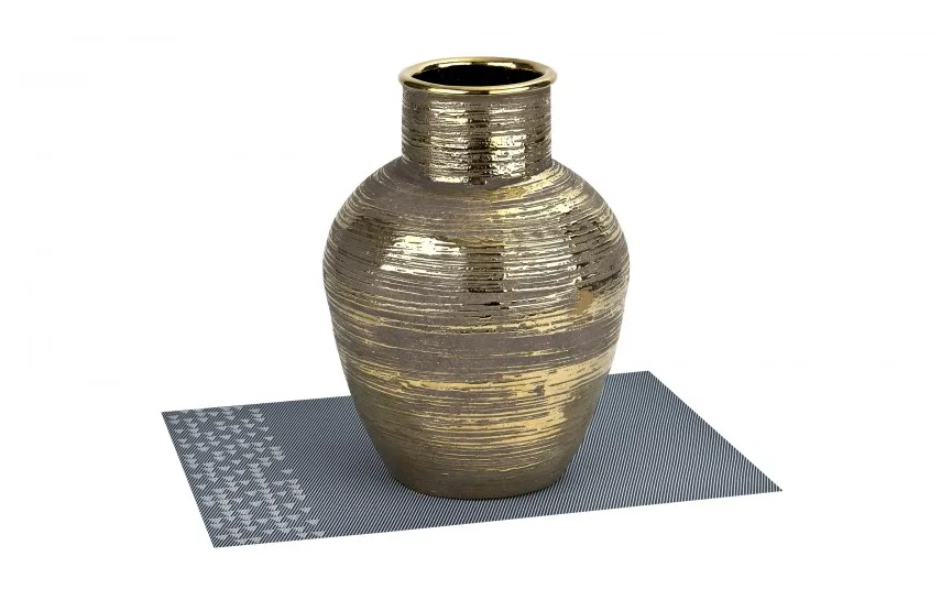 Art-Pol Wazon ceramiczny złoty 32 cm AP171400 Clearance