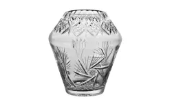 Zawiercie Huta Szkla Wazon kryształowy 17,5 cm "Młynek" Discount