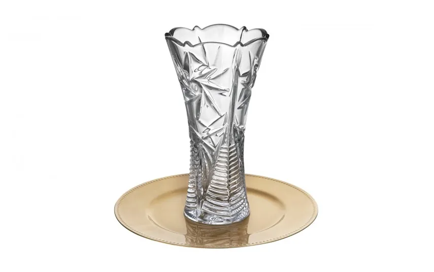 Bohemia Wazon kryształowy Pinwheel 30cm New