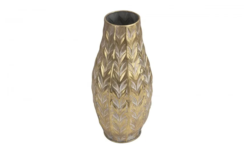 Dekor Pap Wazon metalowy złoty 49 cm Clearance