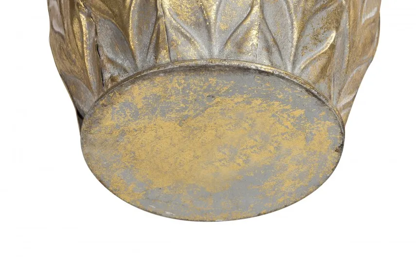 Dekor Pap Wazon metalowy złoty 49 cm Clearance