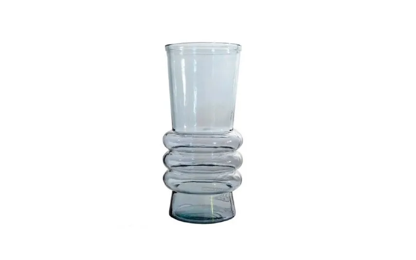 San Miguel Wazon szklany 25 cm Altea niebieski 4880 recykling Fashion
