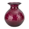San Miguel Wazon szklany 33 cm bordowy Paradise recykling New