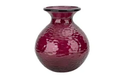 San Miguel Wazon szklany 33 cm bordowy Paradise recykling New